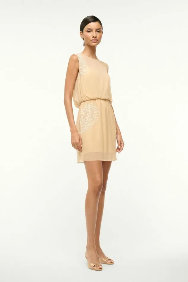 STAUD Dresses AMELIE DRESS Sandy Palm 8211 Women STAUD Dresses AMELIE DRESS Sandy Palm 8211 Women