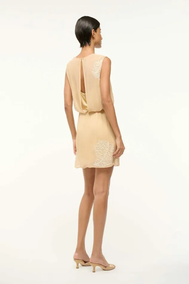 STAUD Dresses AMELIE DRESS Sandy Palm 8211 Women STAUD Dresses AMELIE DRESS Sandy Palm 8211 Women