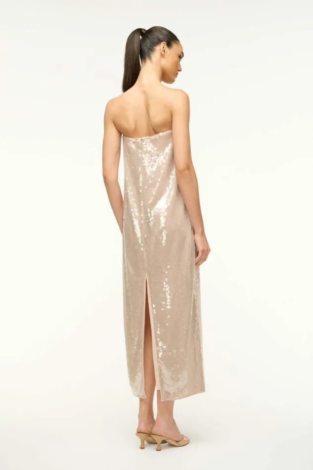 STAUD Dresses CASEY DRESS Moon 8211 Women STAUD Dresses CASEY DRESS Moon 8211 Women