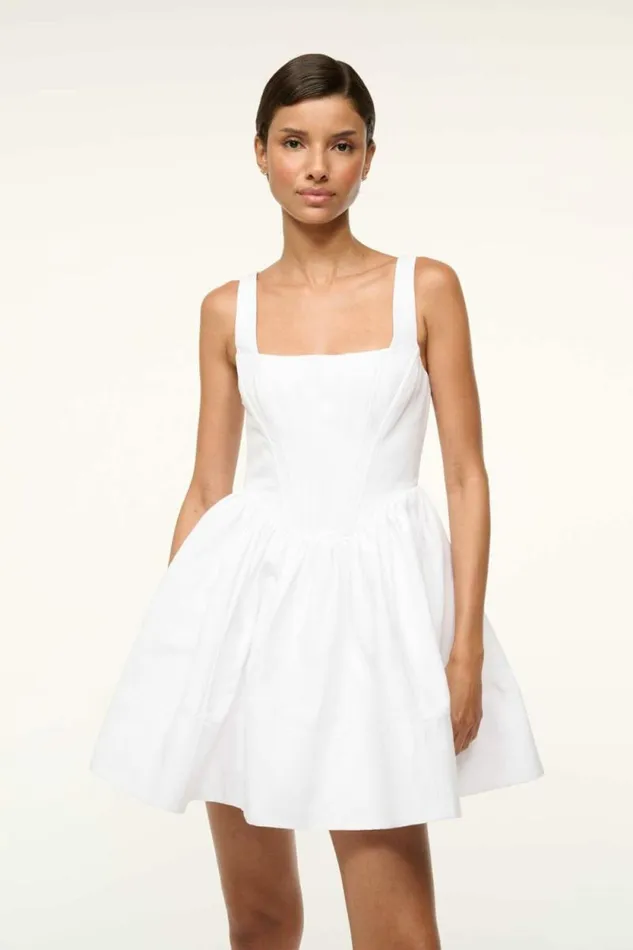 STAUD Dresses LANDSCAPE DRESS White 8211 Women