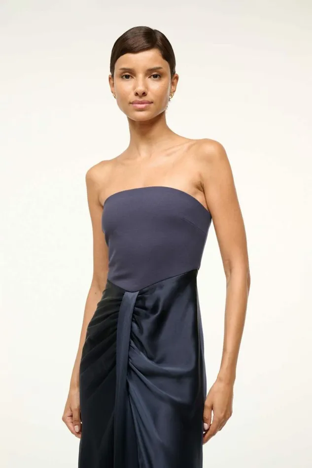 STAUD Dresses MIDI WAYFARING DRESS Navy 8211 Women STAUD Dresses MIDI WAYFARING DRESS Navy 8211 Women