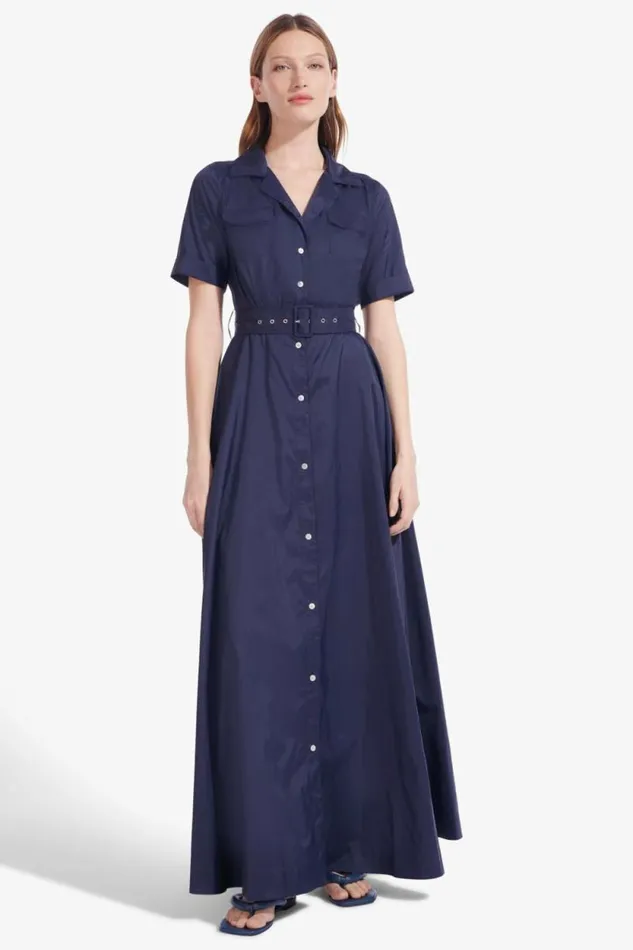 STAUD Dresses MILLIE DRESS Navy 8211 Women