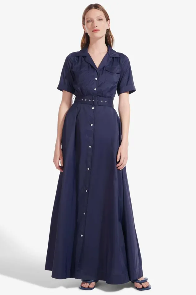 STAUD Dresses MILLIE DRESS Navy 8211 Women
