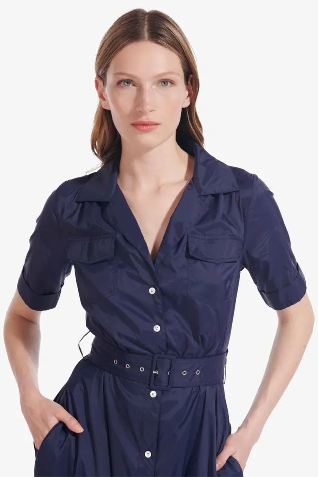STAUD Dresses MILLIE DRESS Navy 8211 Women