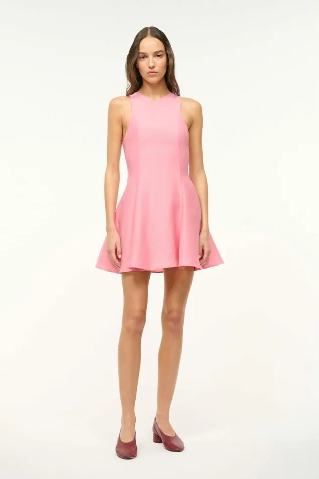 STAUD Dresses MINI HEIKE DRESS Damask Pink 8211 Women