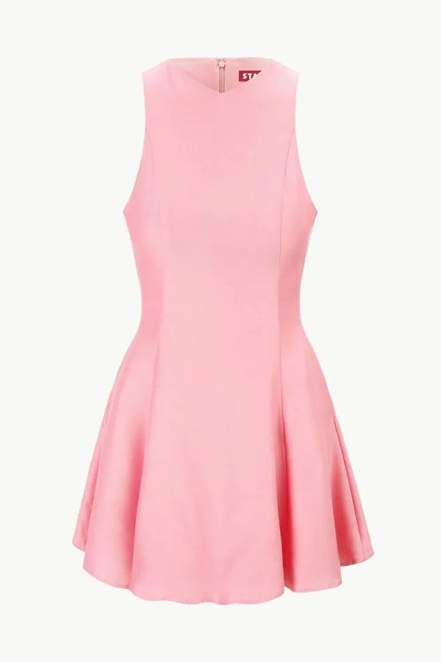STAUD Dresses MINI HEIKE DRESS Damask Pink 8211 Women STAUD Dresses MINI HEIKE DRESS Damask Pink 8211 Women