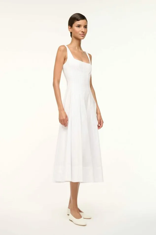 STAUD Dresses WELLS DRESS White 8211 Women