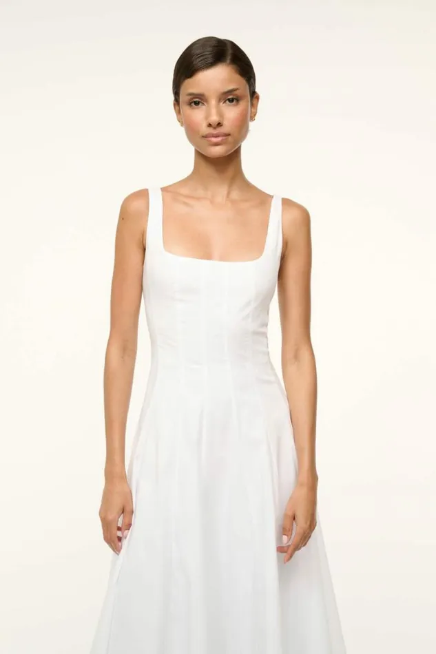 STAUD Dresses WELLS DRESS White 8211 Women