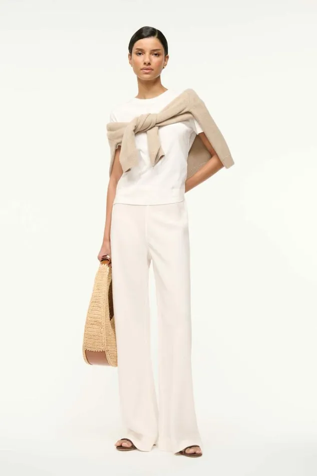 STAUD Pants and Shorts STROLL PANT Ivory 8211 Women