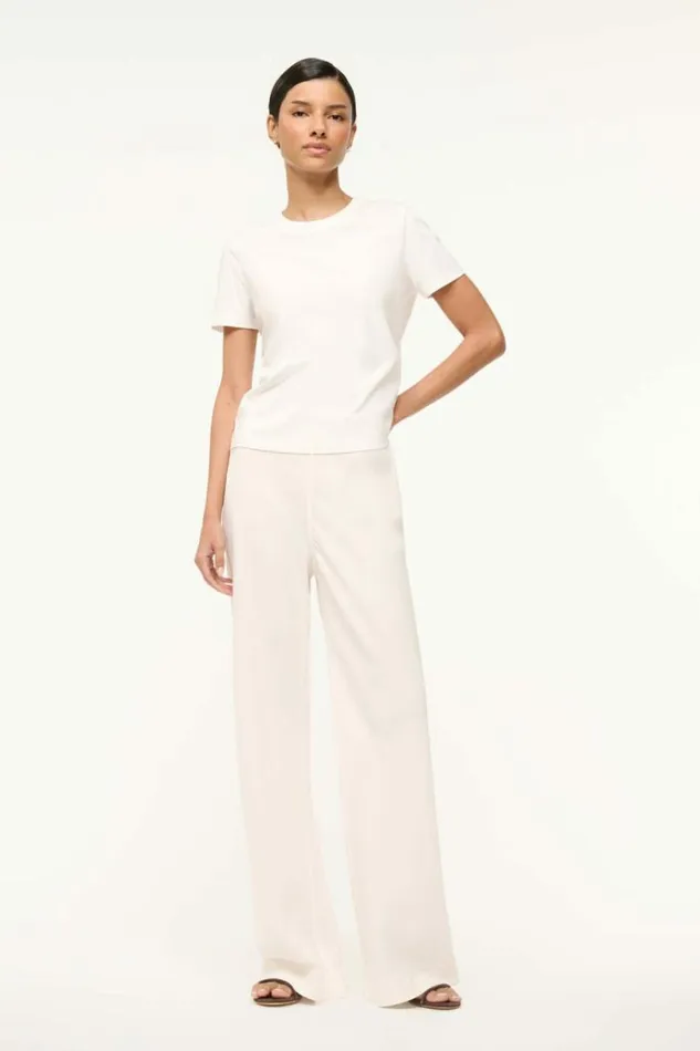 STAUD Pants and Shorts STROLL PANT Ivory 8211 Women STAUD Pants and Shorts STROLL PANT Ivory 8211 Women