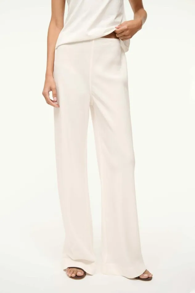 STAUD Pants and Shorts STROLL PANT Ivory 8211 Women STAUD Pants and Shorts STROLL PANT Ivory 8211 Women