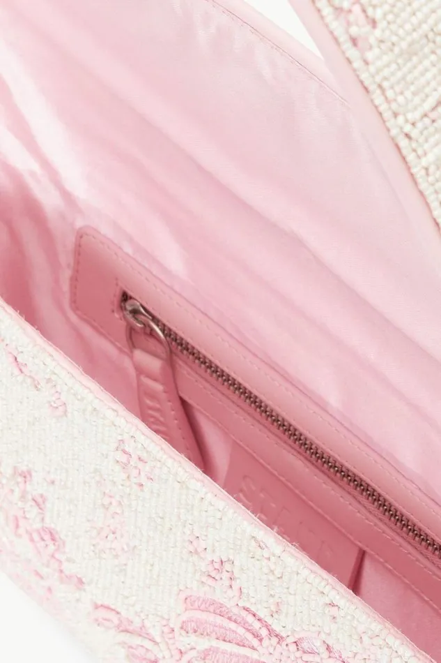 STAUD Shoulder TOMMY BEADED BAG Ivory Cherry Blossom Toile 8211 Women