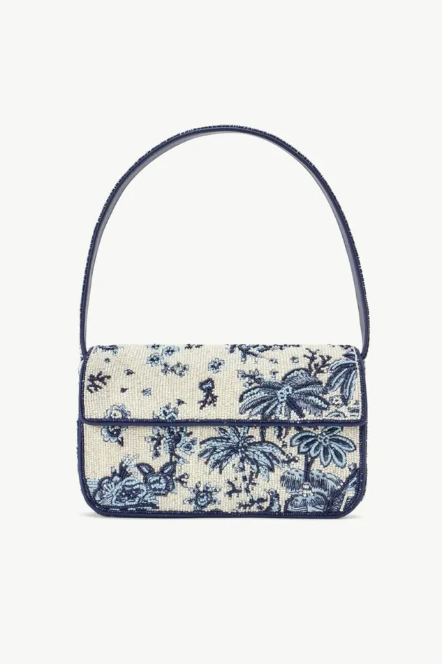 STAUD Shoulder TOMMY BEADED BAG Toile De Pup 8211 Women