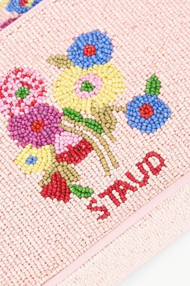 STAUD Shoulder TOMMY BEADED BAG Wildflowers 8211 Women STAUD Shoulder TOMMY BEADED BAG Wildflowers 8211 Women