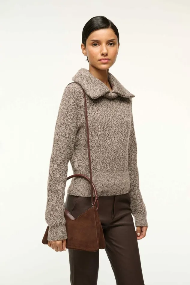STAUD Shoulder VALERIE SHOULDER BAG Mahogany Suede 8211 Women STAUD Shoulder VALERIE SHOULDER BAG Mahogany Suede 8211 Women