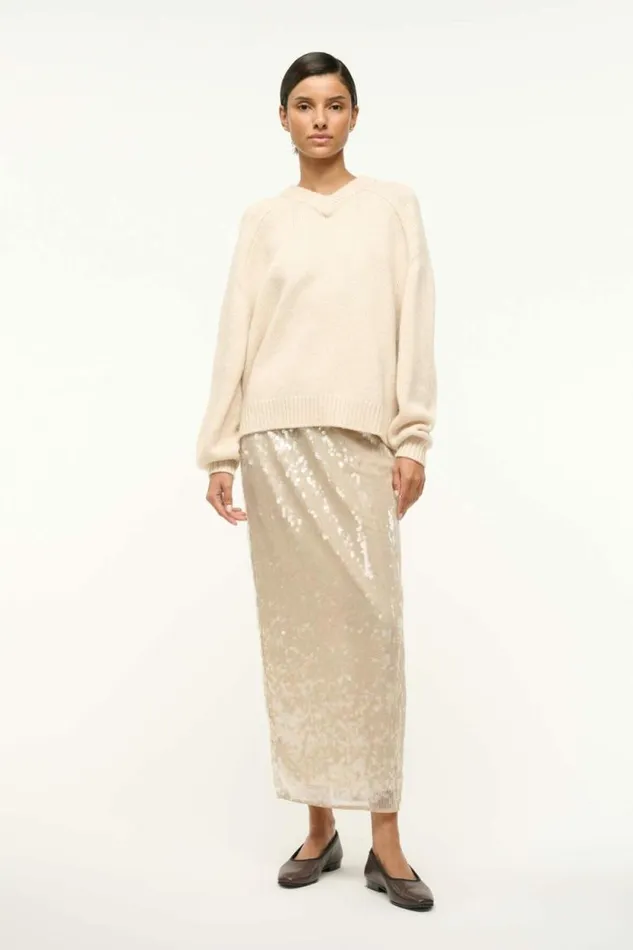 STAUD Skirts CASEY SKIRT Moon 8211 Women