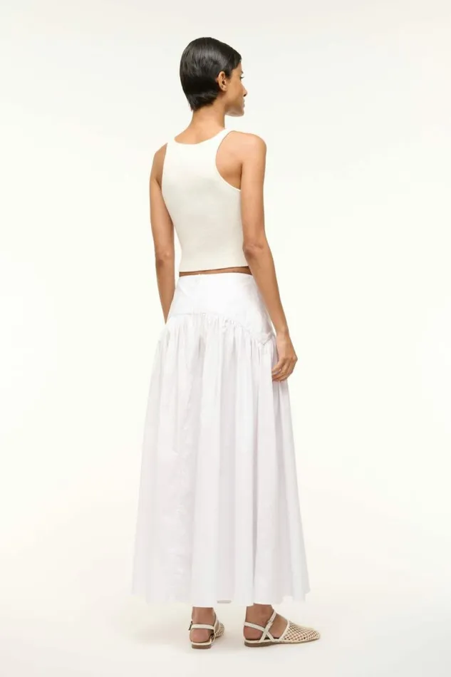 STAUD Skirts PROCIDA SKIRT White 8211 Women STAUD Skirts PROCIDA SKIRT White 8211 Women