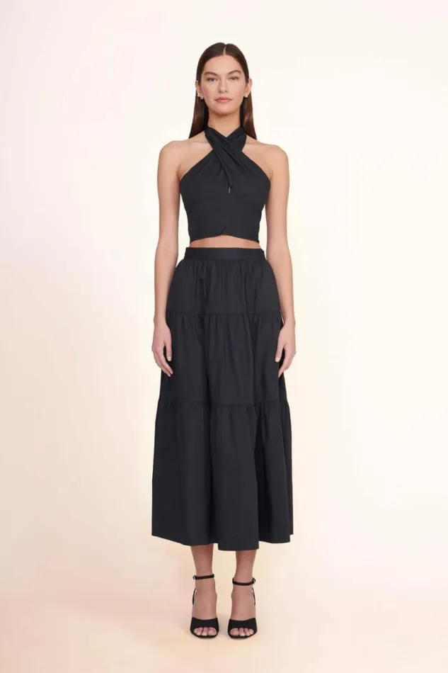 STAUD Skirts SEA SKIRT Black 8211 Women