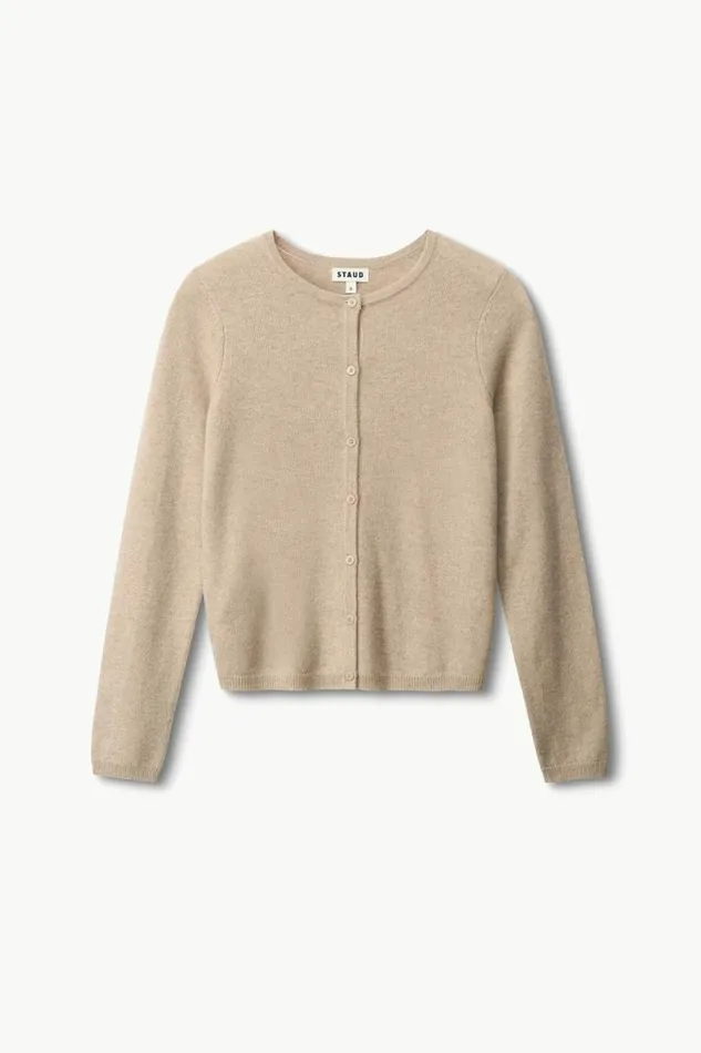 STAUD Sweaters MIDNIGHT CASHMERE CARDIGAN Stone 8211 Women STAUD Sweaters MIDNIGHT CASHMERE CARDIGAN Stone 8211 Women