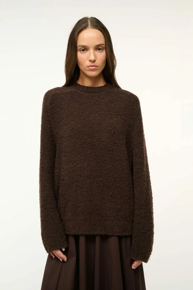 STAUD Sweaters SIREN SWEATER Earth 8211 Women STAUD Sweaters SIREN SWEATER Earth 8211 Women