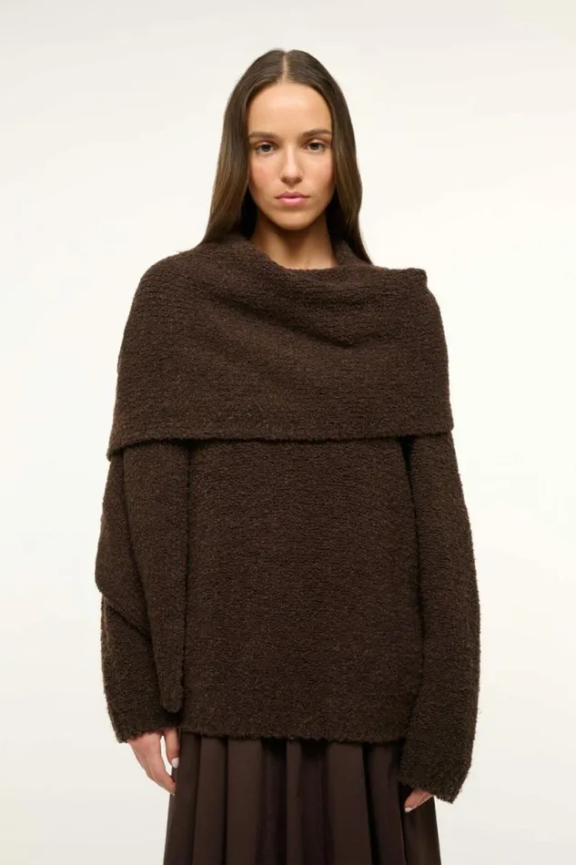 STAUD Sweaters SIREN SWEATER Earth 8211 Women STAUD Sweaters SIREN SWEATER Earth 8211 Women