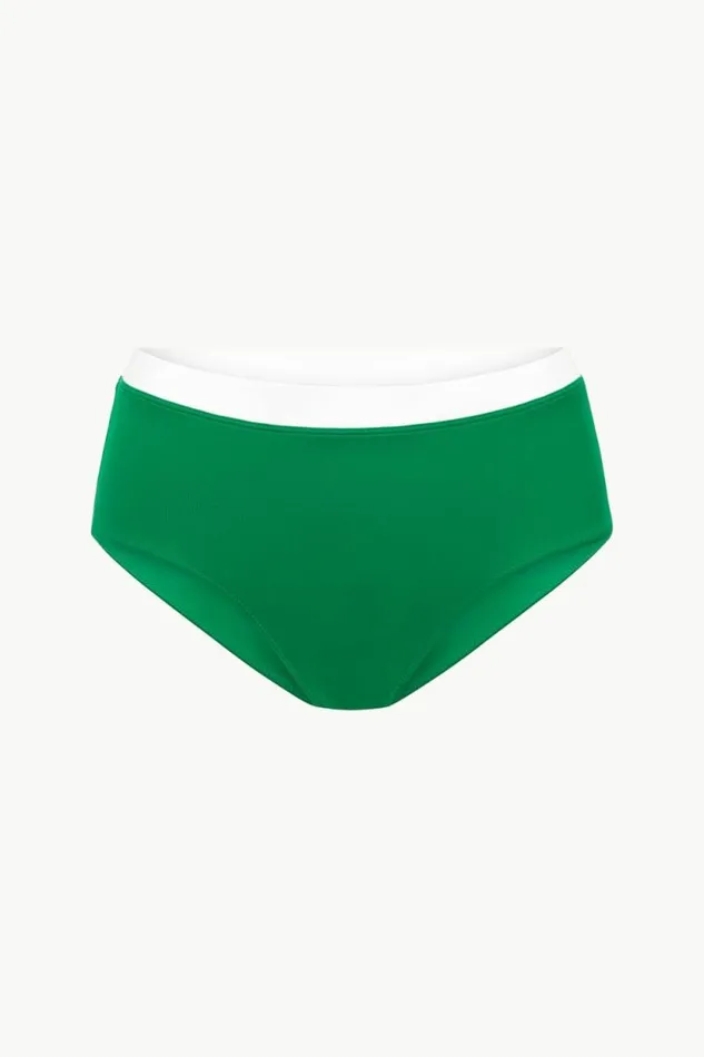 STAUD Swim DEVON HIGH RISE BIKINI BOTTOM Vert White 8211 Women STAUD Swim DEVON HIGH RISE BIKINI BOTTOM Vert White 8211 Women