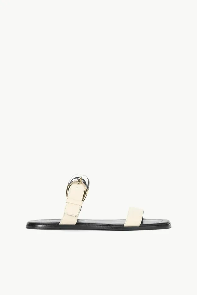 STAUD Swim HARLOW FLAT SANDAL Cream 8211 Women