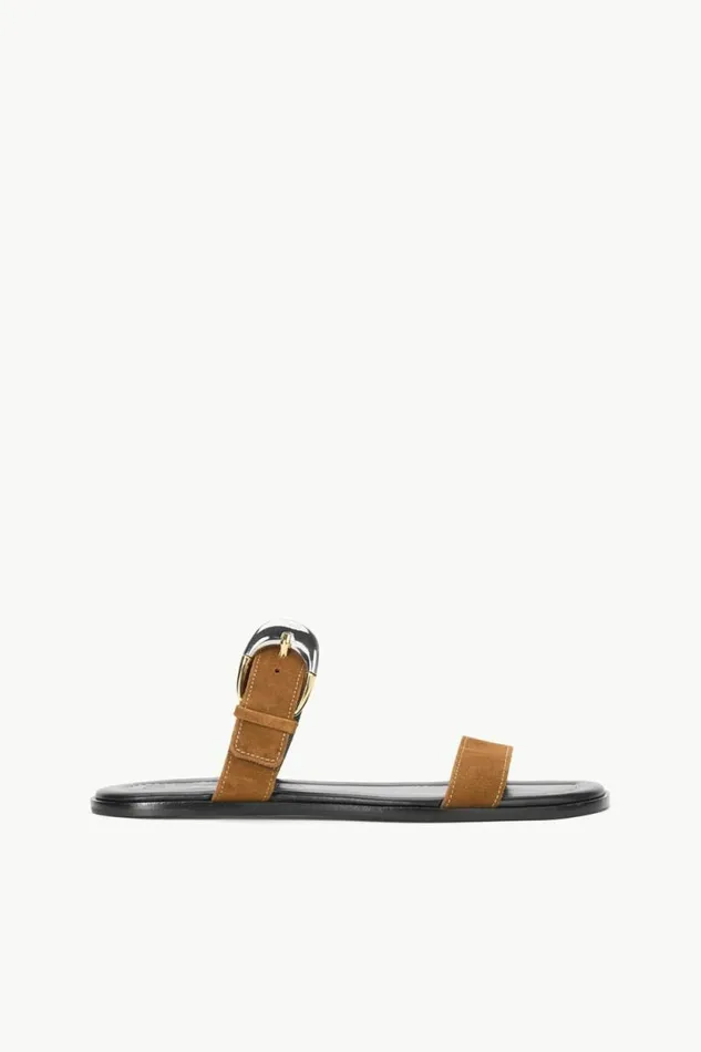 STAUD Swim HARLOW FLAT SANDAL Tan 8211 Women