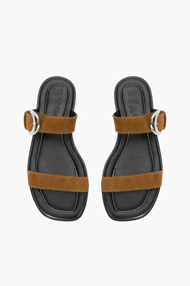 STAUD Swim HARLOW FLAT SANDAL Tan 8211 Women STAUD Swim HARLOW FLAT SANDAL Tan 8211 Women