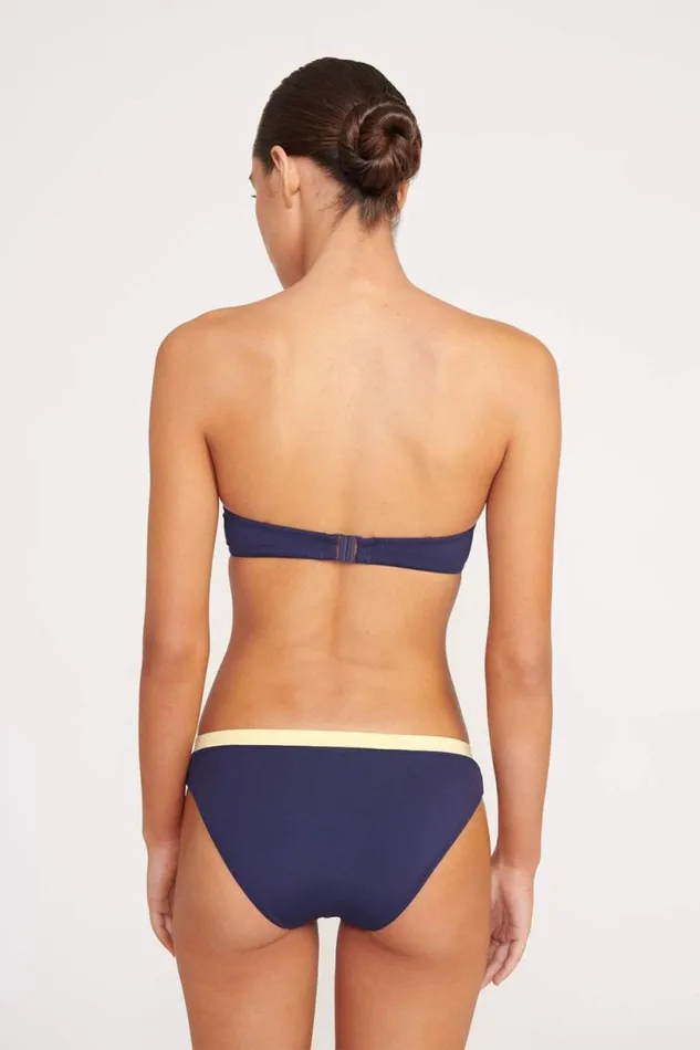 STAUD Swim JO BALCONETTE BIKINI TOP Navy Colorblock 8211 Women