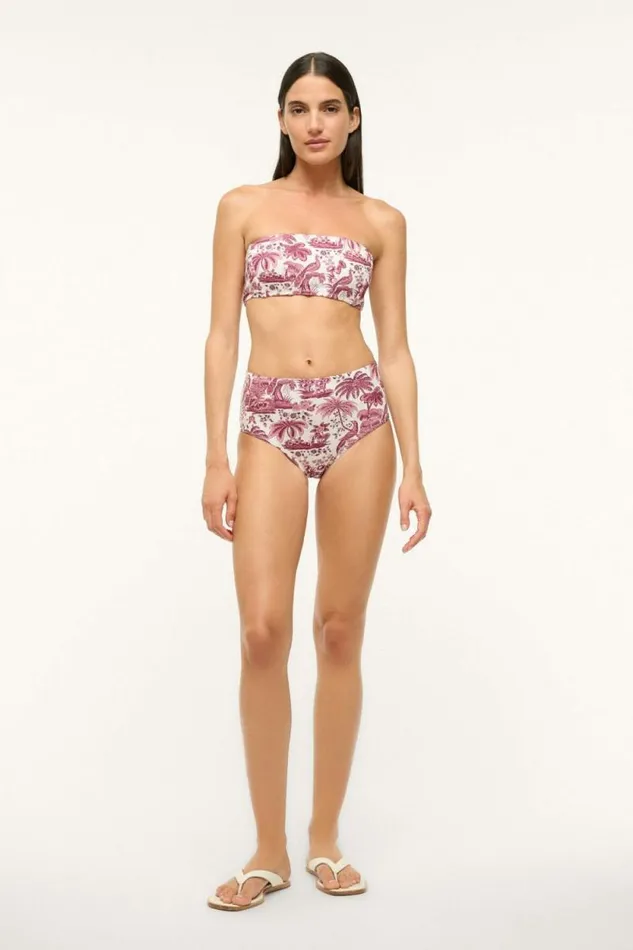 STAUD Swim MALA BIKINI TOP Bordeaux Toile 8211 Women STAUD Swim MALA BIKINI TOP Bordeaux Toile 8211 Women