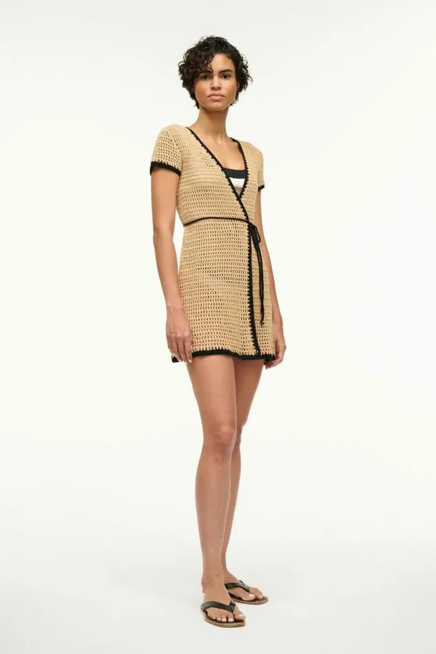 STAUD Swim SPRITZ COVERUP DRESS Natural 8211 Women STAUD Swim SPRITZ COVERUP DRESS Natural 8211 Women