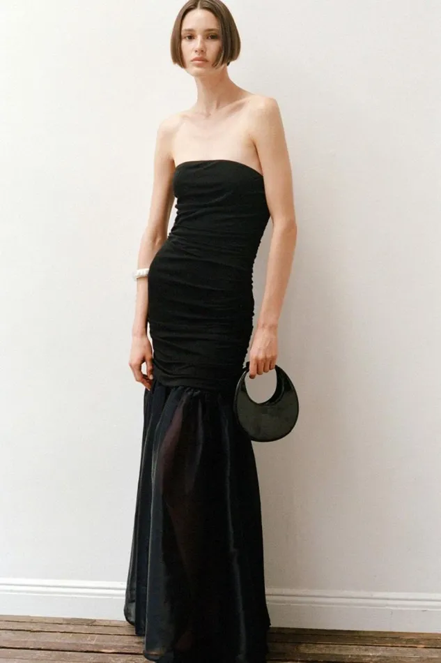 STAUD The Evening Edit GOODNIGHT MOON BAG Black 8211 Women STAUD The Evening Edit GOODNIGHT MOON BAG Black 8211 Women
