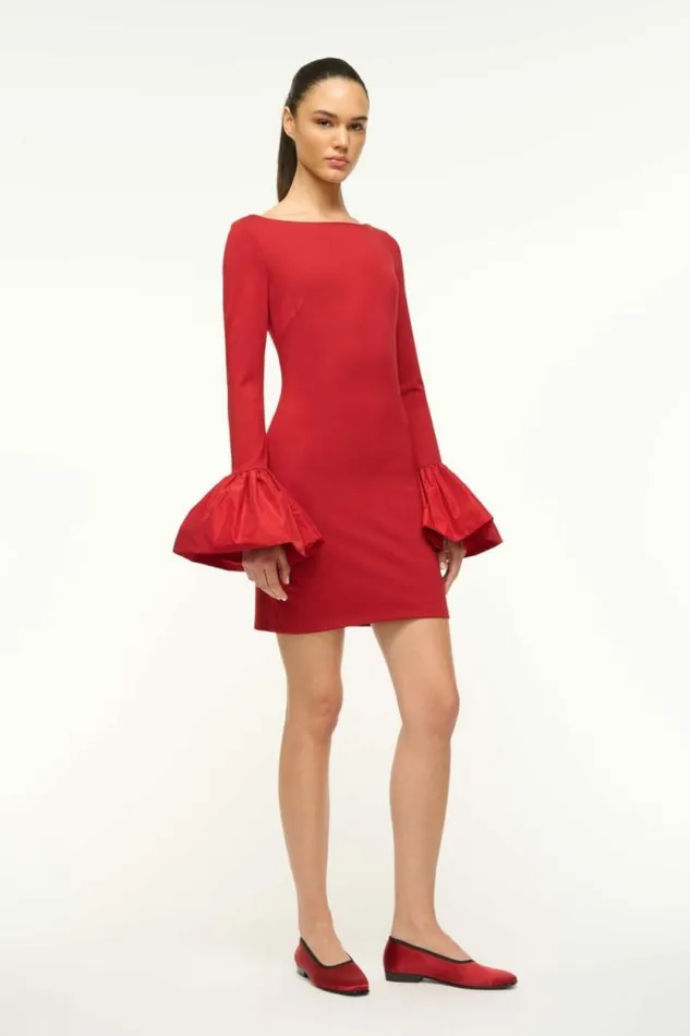 STAUD The Evening Edit KEITH BALLET FLAT Rouge 8211 Women STAUD The Evening Edit KEITH BALLET FLAT Rouge 8211 Women