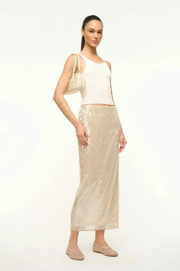 STAUD The Evening Edit THE DUDE SHOULDER BAG Cream 8211 Women STAUD The Evening Edit THE DUDE SHOULDER BAG Cream 8211 Women