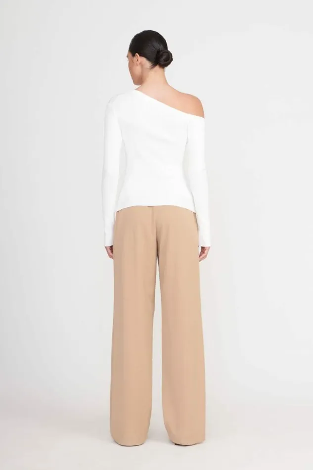 STAUD Tops CRAFTSMAN SWEATER Ivory 8211 Women