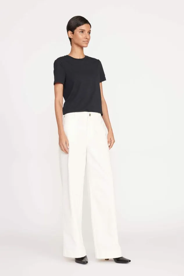 STAUD Tops CREW NECK T SHIRT Black 8211 Women