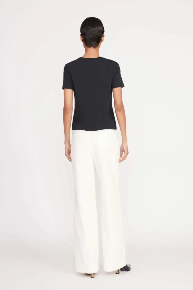 STAUD Tops CREW NECK T SHIRT Black 8211 Women