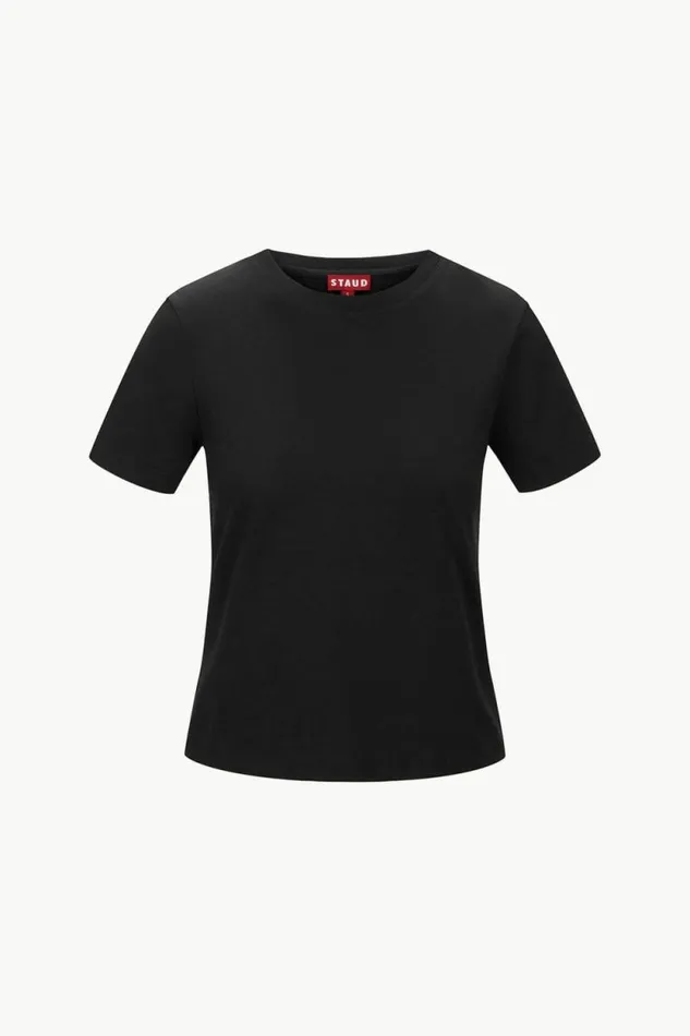 STAUD Tops CREW NECK T SHIRT Black 8211 Women