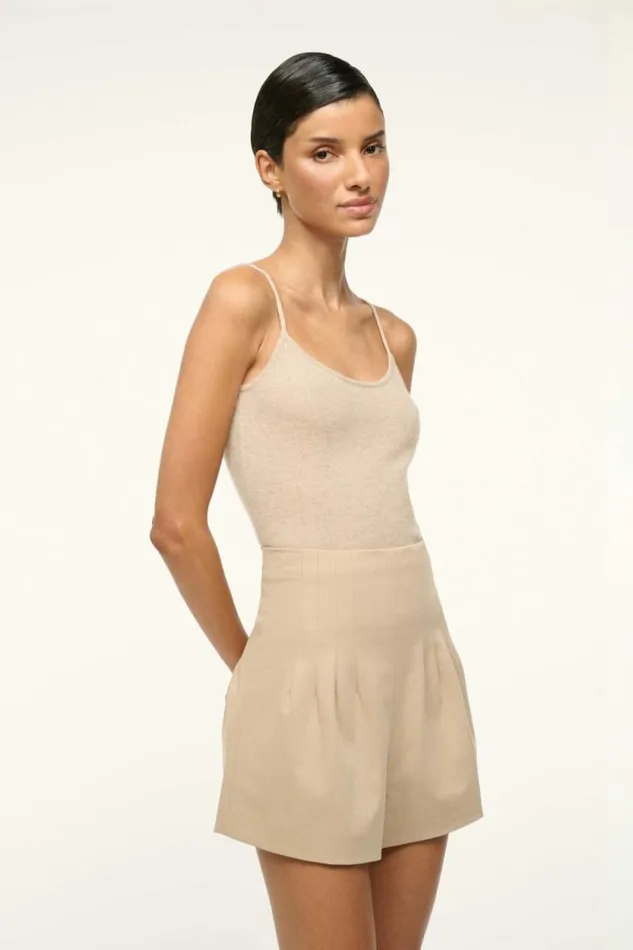 STAUD Tops EMERSON CASHMERE TANK Stone 8211 Women