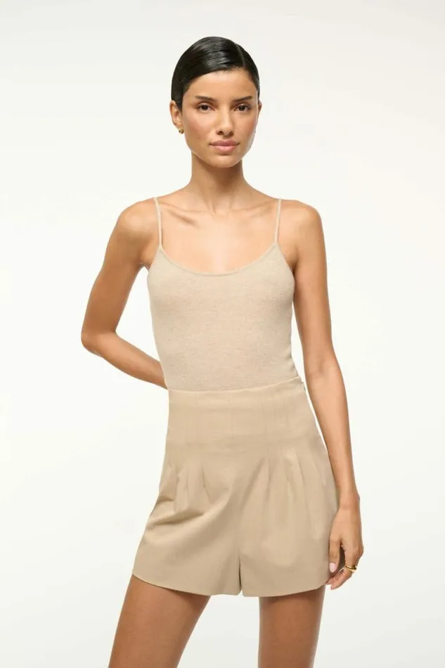 STAUD Tops EMERSON CASHMERE TANK Stone 8211 Women STAUD Tops EMERSON CASHMERE TANK Stone 8211 Women
