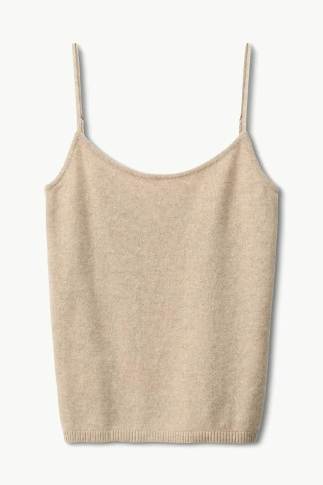 STAUD Tops EMERSON CASHMERE TANK Stone 8211 Women STAUD Tops EMERSON CASHMERE TANK Stone 8211 Women