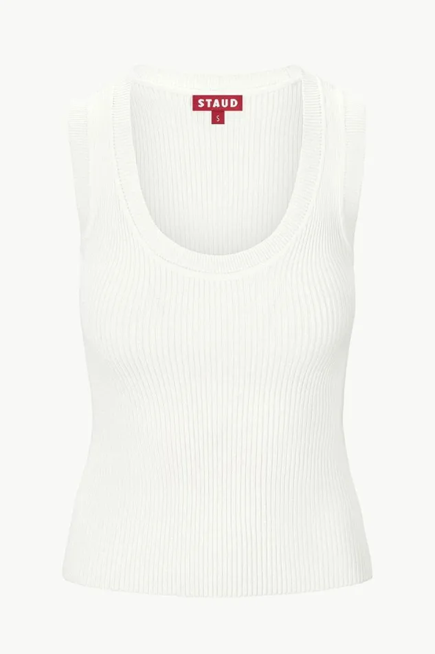 STAUD Tops JULIETTE TOP Ivory 8211 Women