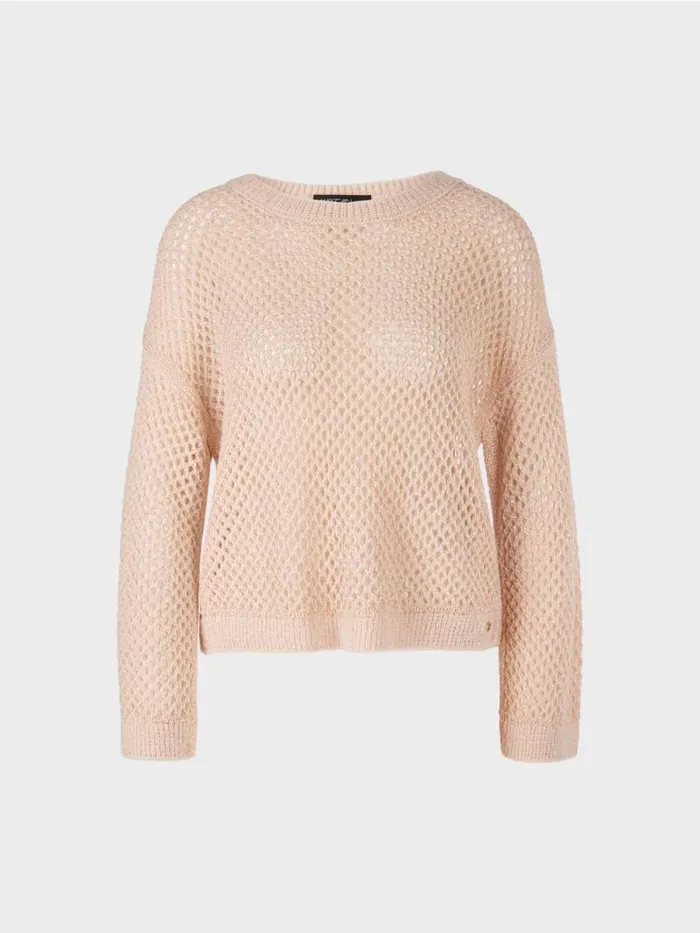 Strick Damen Marc Cain NetzSweater Knitted In Germany Soft Blossom
