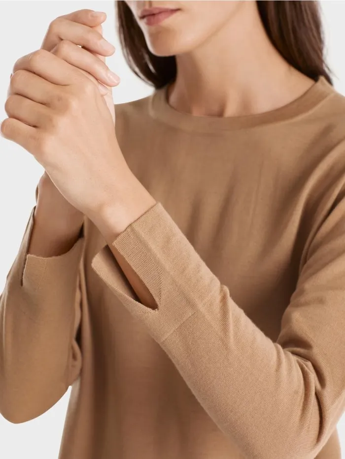 Strick Damen Marc Cain Sweater 034Rethink Together034 Bright Toffee