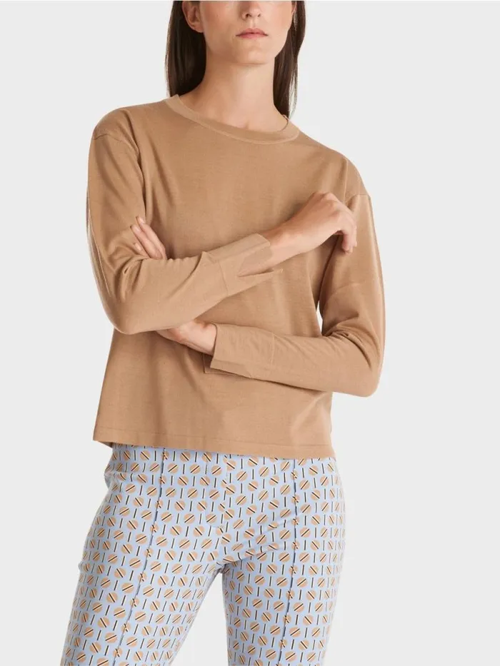Strick Damen Marc Cain Sweater 034Rethink Together034 Bright Toffee