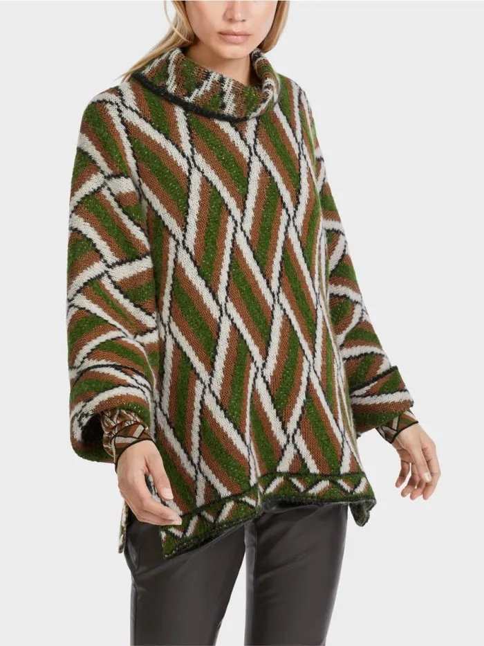 Strick Damen Marc Cain Weiter Sweater Knitted In Germany Orient Green