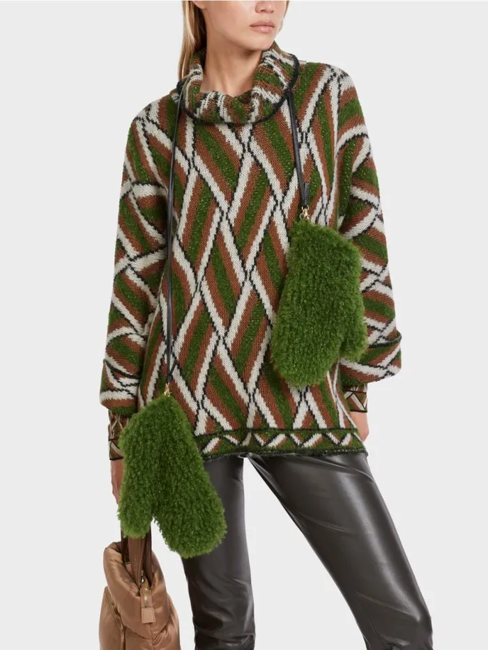 Strick Damen Marc Cain Weiter Sweater Knitted In Germany Orient Green