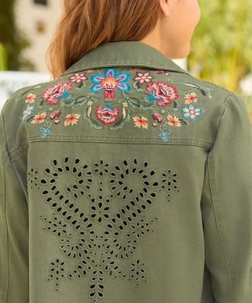 Summer Dream Embroidered Boutique Shacket Khaki Apparel Coats and Jackets Joebrowns Summer Dream Embroidered Boutique Shacket Khaki Apparel Coats and Jackets Joebrowns