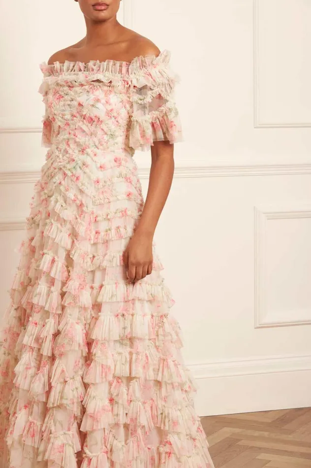 Summer Posy Lana OffShoulder Gown Multi Women Needle and Thread Dresses